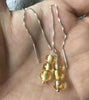 3 Optional Original Amber Earrings for Women Baltic Amber Bead 10cm Long Tassel diy Jewelry Gift S925 Silver Drop Earring
