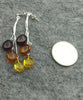 4 Style Natural Amber Earrings for Women S925 Silver 65mm Long Drop Dangling Earrings Gift Baltic Amber Jewelry Wholesale