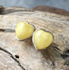 5 Colors New Natural Amber Earrings Small Heart Stud Earrings Romantic Women Trendy Lover Baltic Amber Jewelry Wholesale