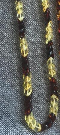 50cm Natural Amber Necklace for Women Genuine Amber Beads Trendy Baltic Original Amber Necklace Collar Wholesale--5 Color