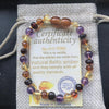 9 Color Baby Amber Bracelet/Necklace Natural Amethyst Gems Adult Baby Teething Necklace Baltic Amber Jewelry Wholesale