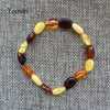 Amber Bracelet for Gift Genuine Baltic Beads Original Style Natural Amber Jewelry Female Boutique Unique Elastic Bracelet