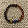 Baby Amber Teething Bracelet/Necklace Half Cherry Cognac Bead Natural Lapis Lazuli Original Stone Amber Jewelry Wholesale