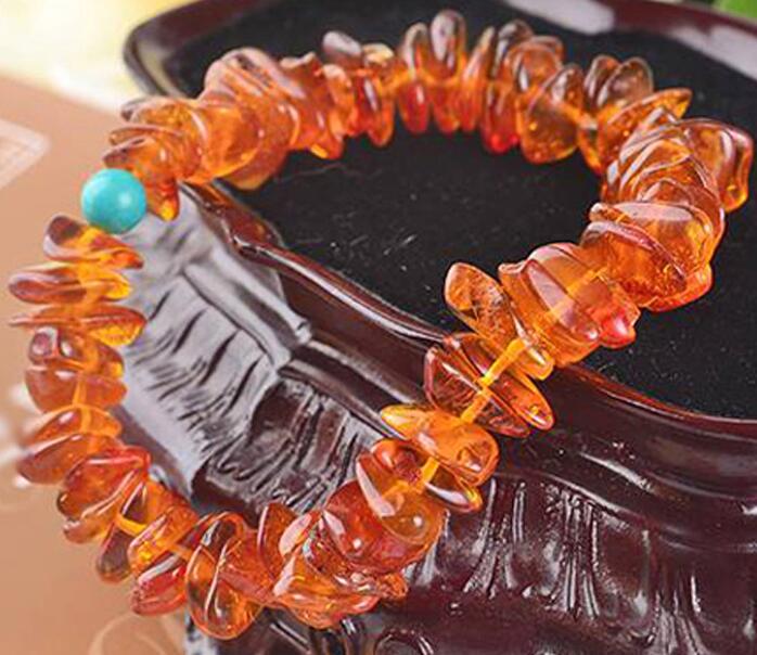 Brand Wholesale Chips Amber Bracelet/Necklace Natural Stone Rocks Crushed Stone Handmade Original Amber Jewelry Supplier