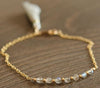 Chic Tassel Bracelets for Women Handmade Tiny Natural Lapis Lazuli Agate Amber Stone Jewelry Female diy Tassel Jewelry