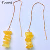 Irregular Amber Earrings for Etsy Baltic Beads Amber Long Jewelry Chic Drop Earrings Girl Gifts 3 Colors Amber Supplier