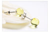 Natural Amber Earrings for Female Baltic Sea Round Amber Beads Genuine Amber Ear Jewelry Offer Certificate Authenticity