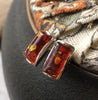 Small Amber Earrings for Women 5 Color Chic Mini Geometric Stud Earring Trendy Baltic Natural Amber Jewelry Wholesale
