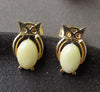 Wholesale Owl Amber Earrings for Girl 100% Natural Butterscotch Beads Stud Earring Baltic Amber Jewelry Pendientes ambar