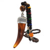 Handmade Nepal Necklace Buddhist Mala Wood Beads Pendant & Necklace Ethnic Horn Fish Long Statement Jewelry Women Men