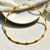 Yumfeel Boho Necklace Natural Semi-Precious Stone Seed Beads Choker Women Handmade Jewelry Gifts