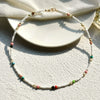 Yumfeel Boho Necklace Natural Semi-Precious Stone Seed Beads Choker Women Handmade Jewelry Gifts