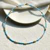 Yumfeel Boho Necklace Natural Semi-Precious Stone Seed Beads Choker Women Handmade Jewelry Gifts