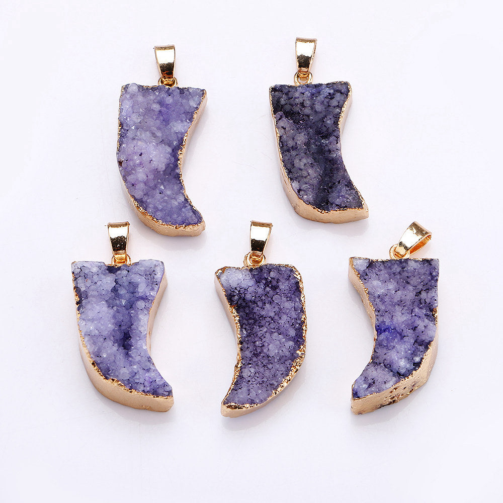 100% Natural Crystal Necklace Pendant Fine Jewelry Short Pendants Women Gilded leaf Gift Luck Multicolor