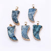 100% Natural Crystal Necklace Pendant Fine Jewelry Short Pendants Women Gilded leaf Gift Luck Multicolor