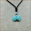 33mm Animal Bat Pendant Necklace Fine Natrual Material Turquoise Obsidian Agate Chalcedony Rose Quartz Trendy Necklaces