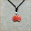 33mm Animal Bat Pendant Necklace Fine Natrual Material Turquoise Obsidian Agate Chalcedony Rose Quartz Trendy Necklaces
