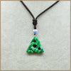 34MM Natural Agate Triangular Geometric Pendant Necklace Unisex Classic Necklace Women Men Party Pendant Necklaces C0034