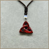 34MM Natural Agate Triangular Geometric Pendant Necklace Unisex Classic Necklace Women Men Party Pendant Necklaces C0034