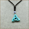 34MM Natural Agate Triangular Geometric Pendant Necklace Unisex Classic Necklace Women Men Party Pendant Necklaces C0034