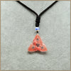 34MM Natural Agate Triangular Geometric Pendant Necklace Unisex Classic Necklace Women Men Party Pendant Necklaces C0034