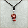 37mm Natrual Green Malachite pendant necklace Classic Fairy Angel Party Turquoise Agate Aventurine Rope Chain Necklaces