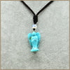 37mm Natrual Green Malachite pendant necklace Classic Fairy Angel Party Turquoise Agate Aventurine Rope Chain Necklaces