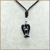 37mm Natrual Green Malachite pendant necklace Classic Fairy Angel Party Turquoise Agate Aventurine Rope Chain Necklaces