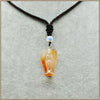 37mm Natrual Green Malachite pendant necklace Classic Fairy Angel Party Turquoise Agate Aventurine Rope Chain Necklaces