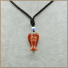 37mm Natrual Green Malachite pendant necklace Classic Fairy Angel Party Turquoise Agate Aventurine Rope Chain Necklaces