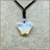 40MM Insect Butterfly Pendant Necklaces Women 2020 Natrual Chalcedony Agate Malachite Turquoise Rose Quartz Aventurine