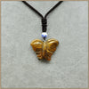 40MM Insect Butterfly Pendant Necklaces Women 2020 Natrual Chalcedony Agate Malachite Turquoise Rose Quartz Aventurine