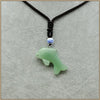 45MM Natural Stone Materia Agate Animal Dolphin Pendant Necklaces Euramerican Style Unisex Party Classic Fine Necklaces