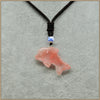 45MM Natural Stone Materia Agate Animal Dolphin Pendant Necklaces Euramerican Style Unisex Party Classic Fine Necklaces