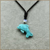 45MM Natural Stone Materia Agate Animal Dolphin Pendant Necklaces Euramerican Style Unisex Party Classic Fine Necklaces