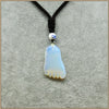 47MM High Quality Natural Jade Buddha Feet Pendant Necklace Fine Anniversary Classic Unisex Chalcedony Aventurine Jewelry