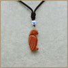 47mm Natrual Agate Moonstone Malachite Chalcedony Turquoise Animal Parrot Pendant Necklaces Classic Party Unisex Jewelry