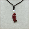 47mm Natrual Agate Moonstone Malachite Chalcedony Turquoise Animal Parrot Pendant Necklaces Classic Party Unisex Jewelry
