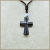 50MM Cross Pendant Necklace Men Natrual blue Aventurine Moonstone Turquoise Agate Classic Party Cross Pendant Necklace