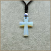 50MM Cross Pendant Necklace Men Natrual blue Aventurine Moonstone Turquoise Agate Classic Party Cross Pendant Necklace