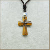 50MM Cross Pendant Necklace Men Natrual blue Aventurine Moonstone Turquoise Agate Classic Party Cross Pendant Necklace