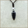 50MM Natural Chalcedony Bullet Pendant Necklace For Men Trendy Geometric Fine Necklaces Rope Chain Agate Aventurine C0032