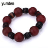 Agate Bracelet Natural Chalcedony Men's Popular Jewelry Round Bead Accessories Soy Luna Shadowhunters Punk Pulseras Mujer