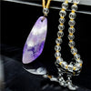 Amethyst Natural Stone Irregular Pendant Necklaces 2020 Vintage Romantic Necklace Unisex Party Crystal White Purple Party