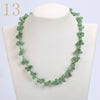 Aquamarine Necklace Gemstone Bead Colar Feminino Natural Stone Accessories Christmas Jewelry Women Woven Chain Vintage