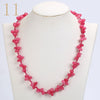 Aquamarine Necklace Gemstone Bead Colar Feminino Natural Stone Accessories Christmas Jewelry Women Woven Chain Vintage