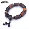 Black agate Bracelets Men's Natural Chalcedony Jewelry party Accessories Handmade Pulseira Bileklik Erkek Acuario soy