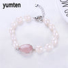 Bridal Bridesmaid Pearl Bracelet Elegant Wedding Real Bracelets Beads Banquet Jewelry Bracelet For Women Pearl Crystal