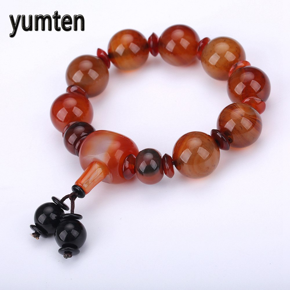 Buddha Beads Bracelet Men Natural Crystal Lucky Beads Jewelry Accessories Jesus Luna Shadowhunters Punk Love Handmade Diy