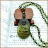 Buddha Pendant Necklace Smoky Quartz Crystal Pendant Necklaces For Women Men Figure Classic Party smoky quartz Jewelry